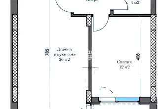 Двустаен апартамент в Пловдив, Тракия