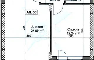 Двустаен апартамент в Пловдив, Тракия
