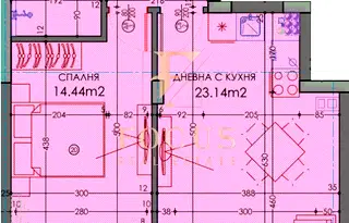 Двустаен апартамент в Пловдив, Тракия
