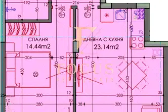Двустаен апартамент в Пловдив, Тракия