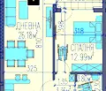 Снимка 2 — Двустаен апартамент в Пловдив, Тракия