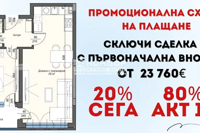 2-bedroom apartment in Plovdiv, Trakiya
