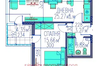 Двустаен апартамент в Пловдив, Тракия