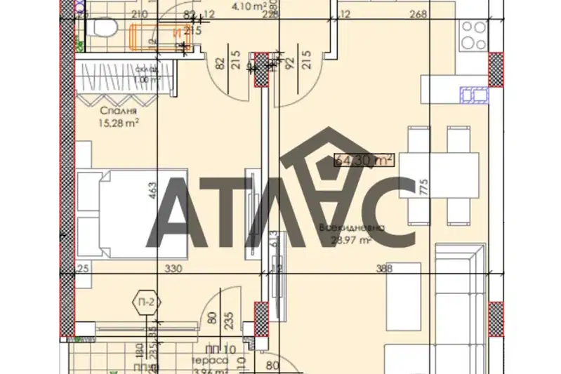 2-bedroom apartment in Plovdiv, Trakiya