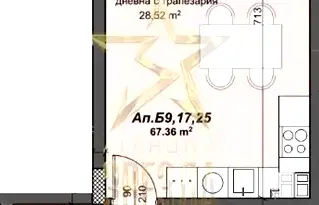 Двустаен апартамент в Пловдив, Тракия