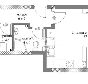Снимка 4 — Двустаен апартамент в Пловдив, Тракия
