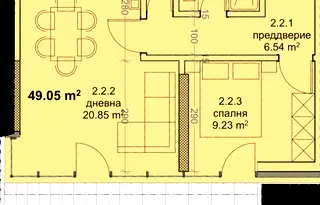 Двустаен апартамент във Варна, Трошево