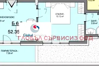 Двустаен апартамент в София, Витоша