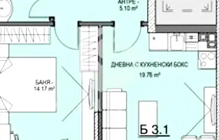 Двустаен апартамент в София, Витоша