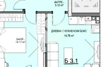 Двустаен апартамент в София, Витоша