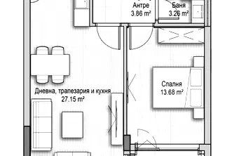 Двустаен апартамент в София, Витоша