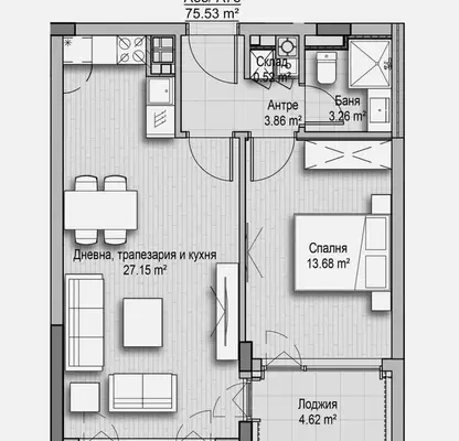 Photo 5 — 2-bedroom apartment in Sofiya, Vitosha
