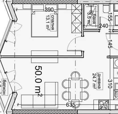 Photo 2 — 2-bedroom apartment in Varna, Vladislav Varnenchik 1