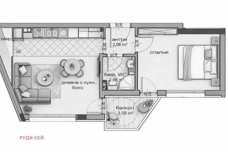 2-bedroom apartment in Varna, Vladislav Varnenchik 1