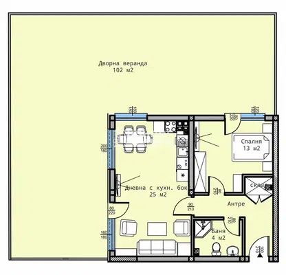 Photo 2 — 2-bedroom apartment in Plovdiv, Vystanicheski