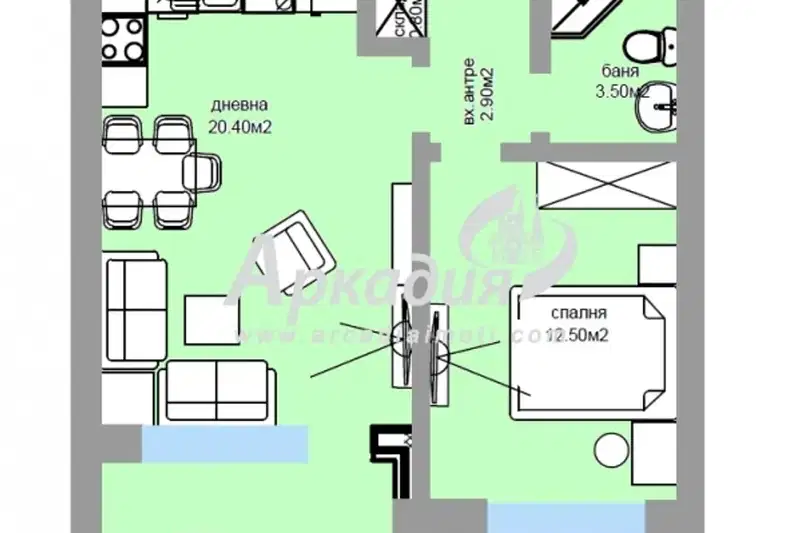 Двустаен апартамент в Пловдив, Въстанически