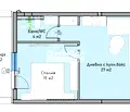 Снимка 3 — Двустаен апартамент в Пловдив, Въстанически