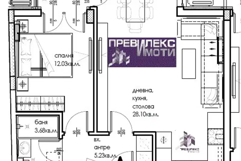 2-bedroom apartment in Plovdiv, Vystanicheski