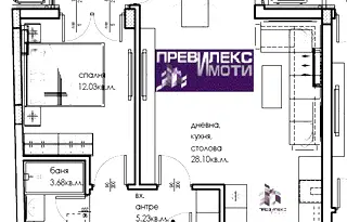 Двустаен апартамент в Пловдив, Въстанически