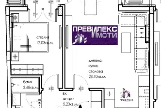 Двустаен апартамент в Пловдив, Въстанически