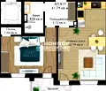 Снимка 2 — Двустаен апартамент в Пловдив, Въстанически