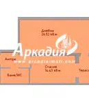 Двустаен апартамент с тераса в Въстанически, Пловдив