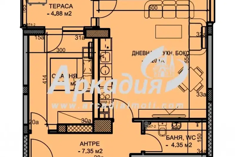 2-bedroom apartment in Plovdiv, Vystanicheski