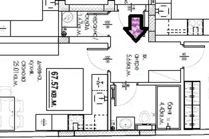 2-bedroom apartment in Plovdiv, Vystanicheski