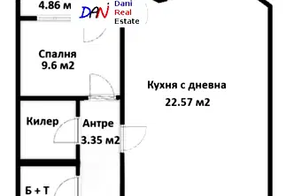 Двустаен апартамент във Варна, Възраждане 1