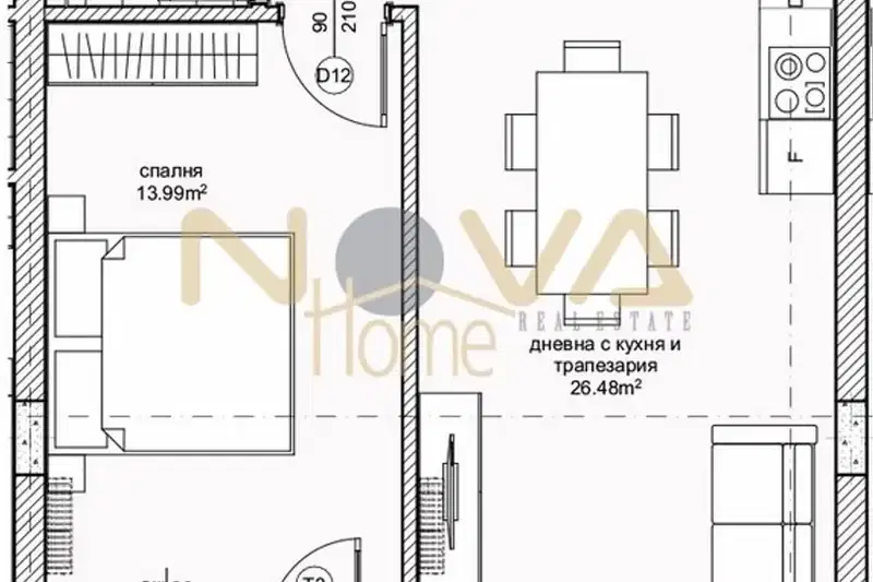 2-bedroom apartment in Varna, Vyzrajdane 1