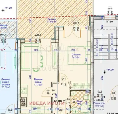 Снимка 2 — Двустаен апартамент във Варна, Възраждане 1