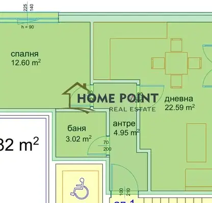 Снимка 3 — Двустаен апартамент с панорамна гледка във Възраждане 3, Варна