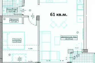 Двустаен апартамент във Варна, Възраждане 3