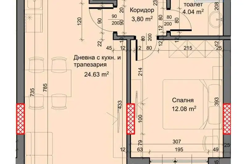 Двустаен апартамент във Варна, Възраждане 3
