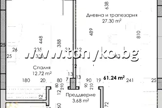 Двустаен апартамент в Пловдив, Южен