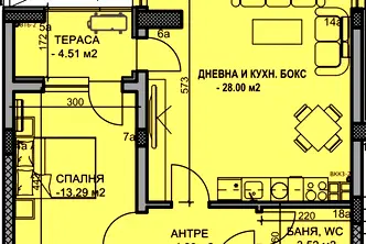 Двустаен апартамент в Пловдив, Южен