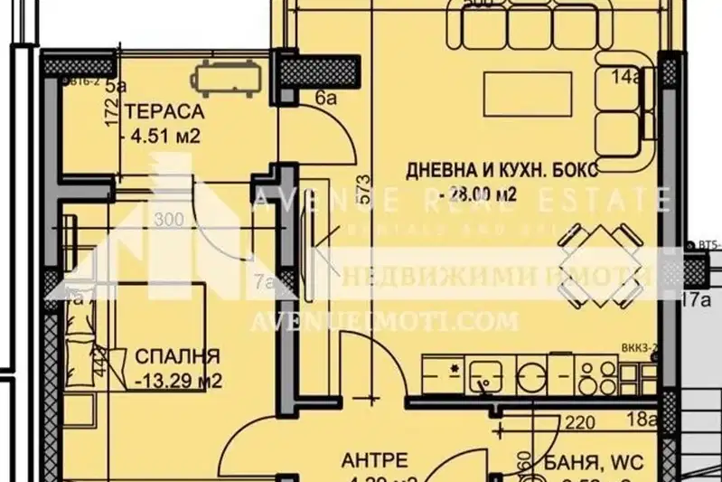 Двустаен апартамент в Пловдив, Южен