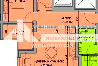 Двустаен апартамент в Пловдив, Южен