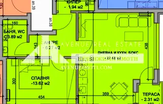 Двустаен апартамент в Пловдив, Южен