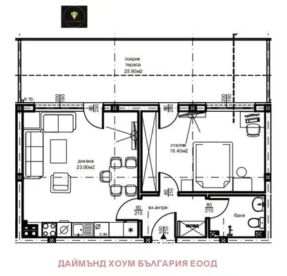 Снимка 2 — Двустаен апартамент в Пловдив, Южен