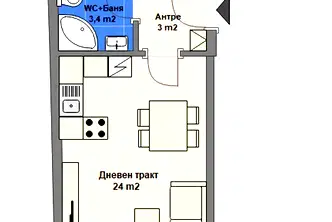 Двустаен апартамент във Варна, Зимно кино Тракия