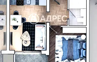 Двустаен апартамент в София, Зона Б-19