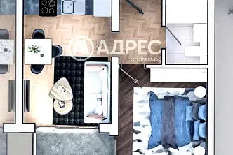 Двустаен апартамент в София, Зона Б-19