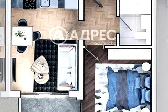 Двустаен апартамент в София, Зона Б-19