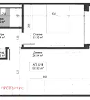 Двустаен апартамент в София, Зона Б-5-3