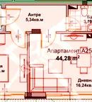 Двустаен апартамент в Бургас, Айтос