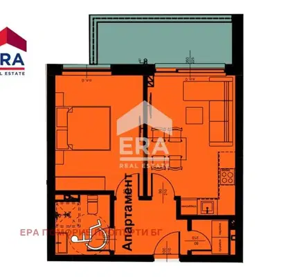 Снимка 5 — Двустаен апартамент с тераса в Поморие, област Бургас