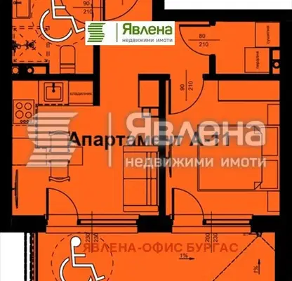 Снимка 4 — Двустаен апартамент в Бургас, Поморие