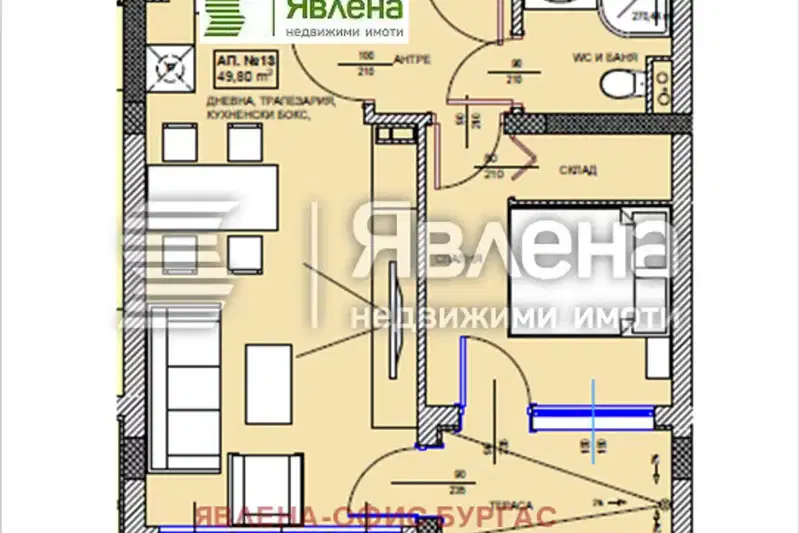 2-bedroom apartment in Oblast Burgas, Pomorie