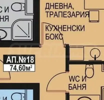 Снимка 2 — Двустаен апартамент в Бургас, Поморие